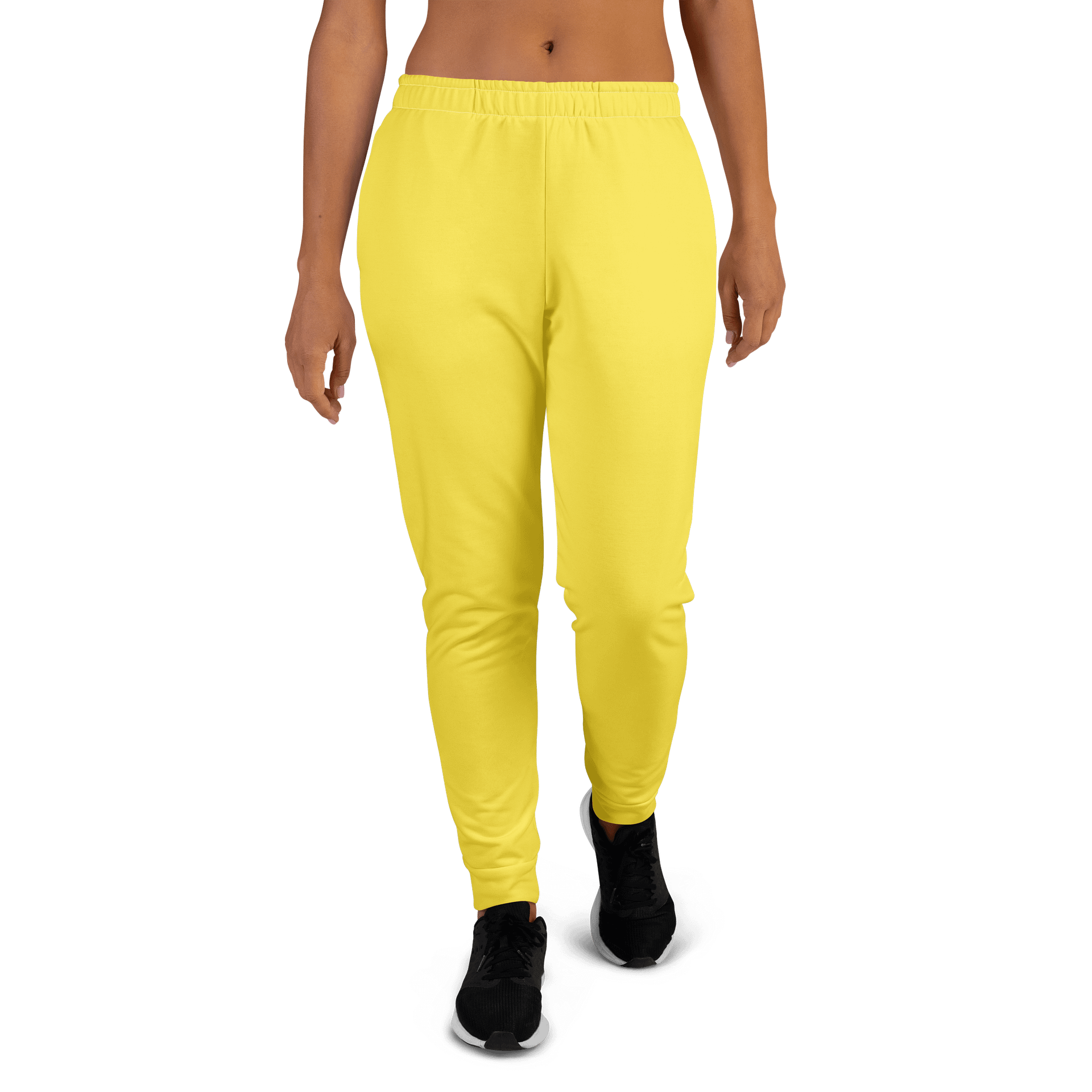 Taxi Cab Yellow Solid Color Women's Fleece Sweatpants product image (3)
