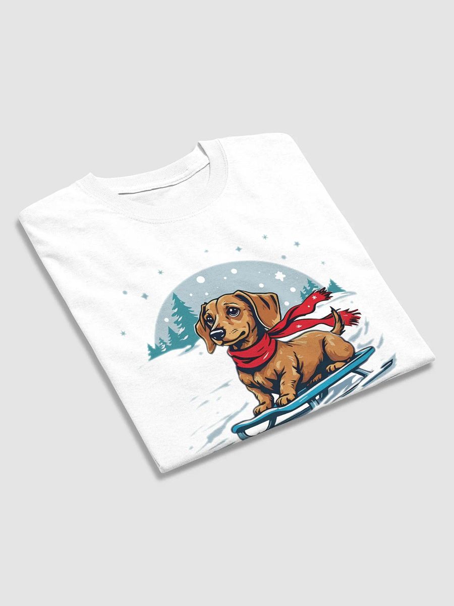 Dachshund Through the Snow Christmas Dog T Shirt product image (3)