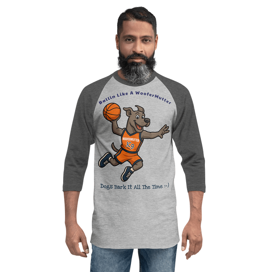 Great Dane Unisex 3/4 Sleeve Raglan Shirt product image (5)