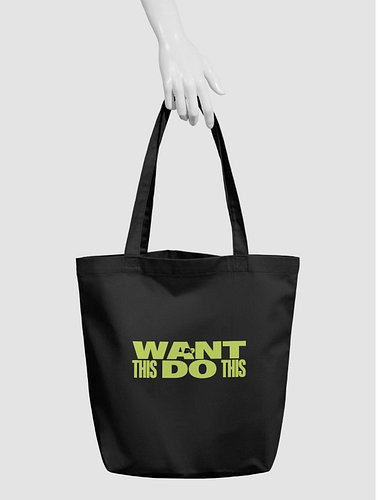 Embrace sustainability and motivation with our organic cotton twill tote bag.