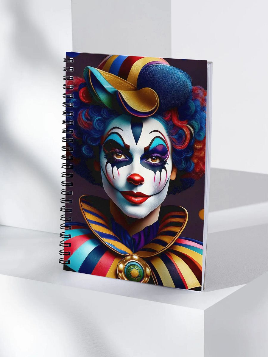 Spiral Notebook girl clowns double trouble product image (4)