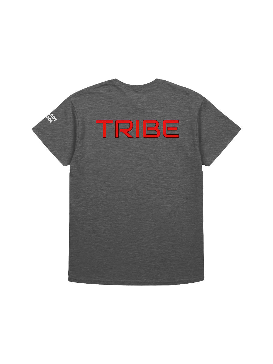 CRT Paint Splatter Large Front Print, With Red Tribe Back Print T-Shirt product image (2)