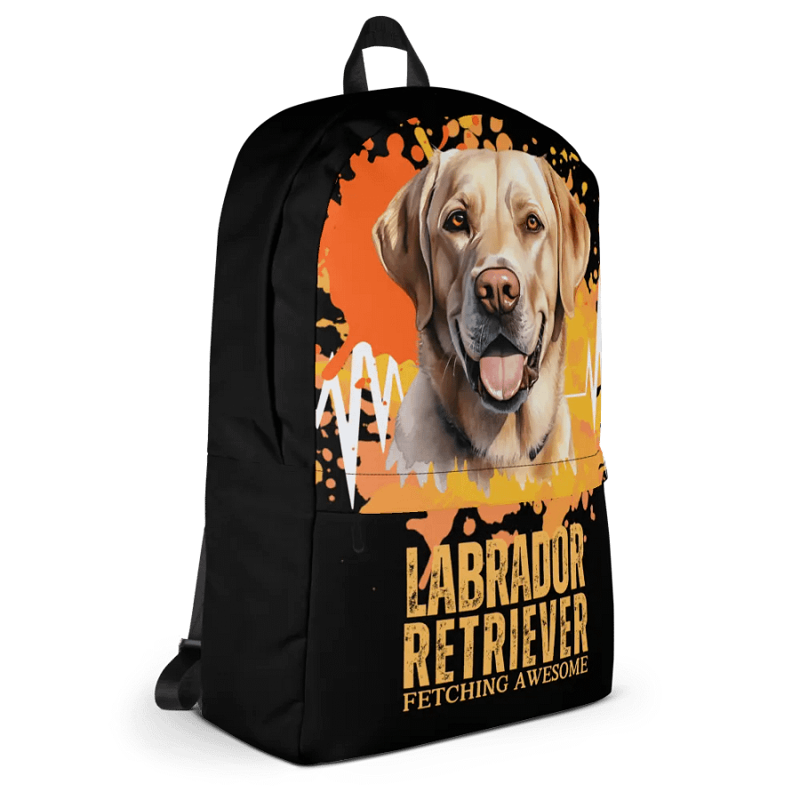 Labrador Retriever Fetching Awesome All Over Print Backpack product image (6)