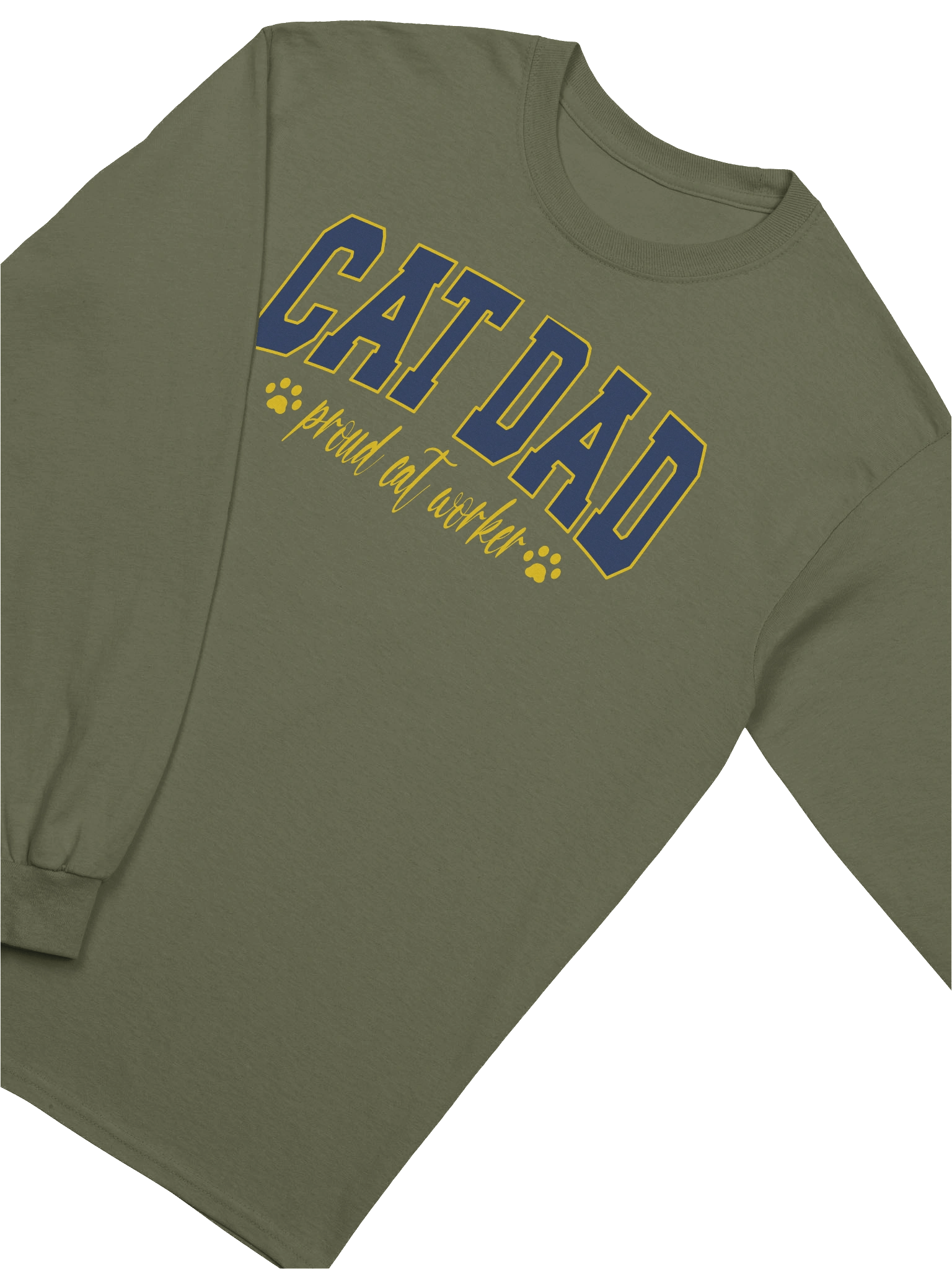 Cat Dad (proud cat worker) - Unisex Adult Long Sleeve T-shirt product image (15)