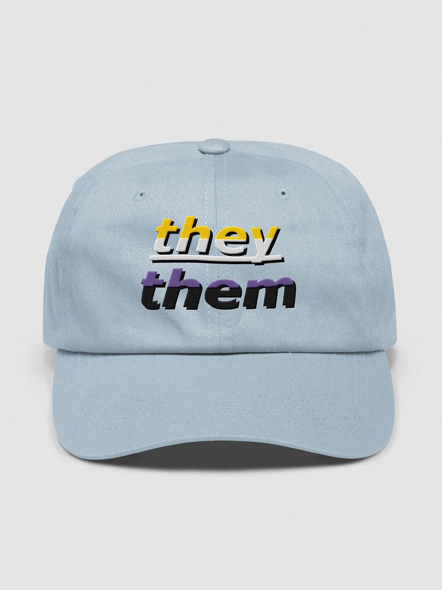 Pronouns: They/Them Non-Binary Dad Cap product image (2)