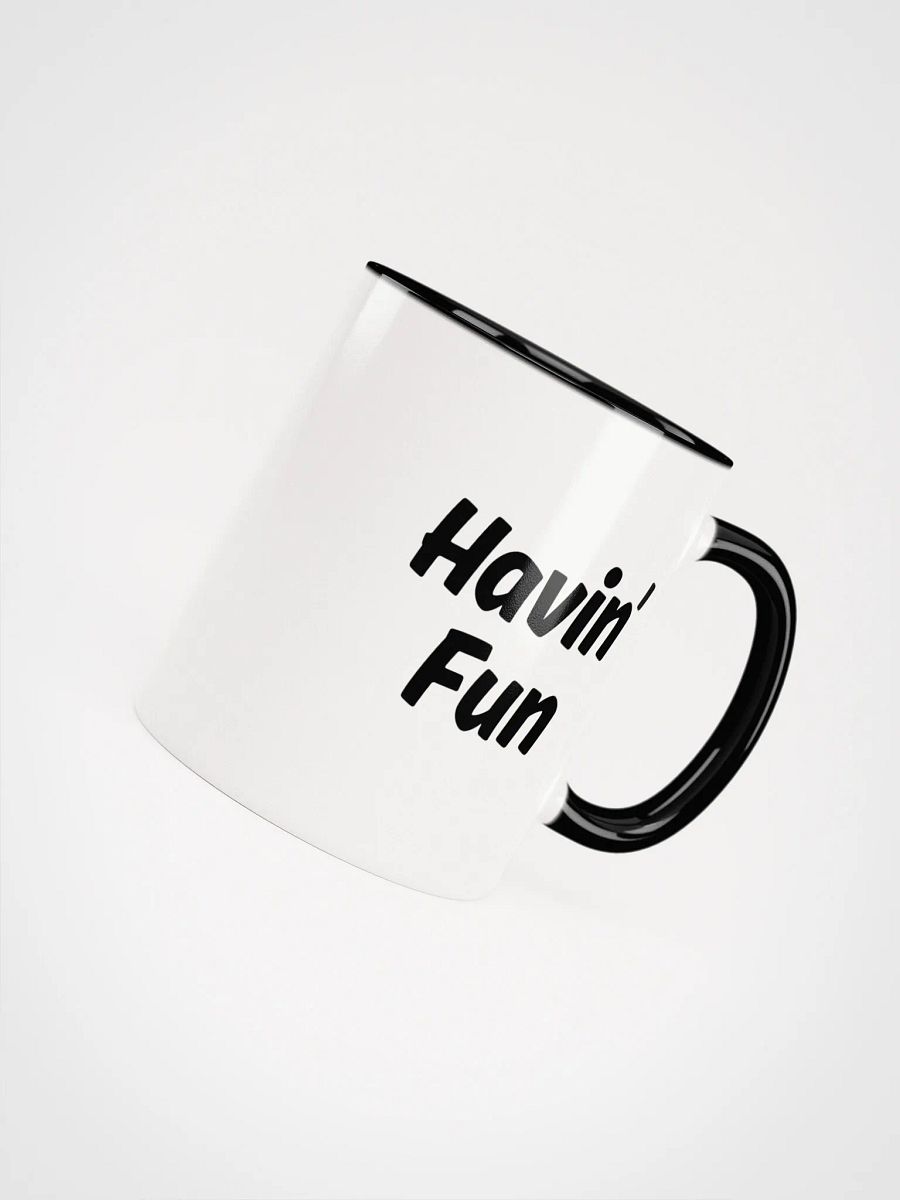 "Havin Fun" Upbeat White Mug with Color product image (4)