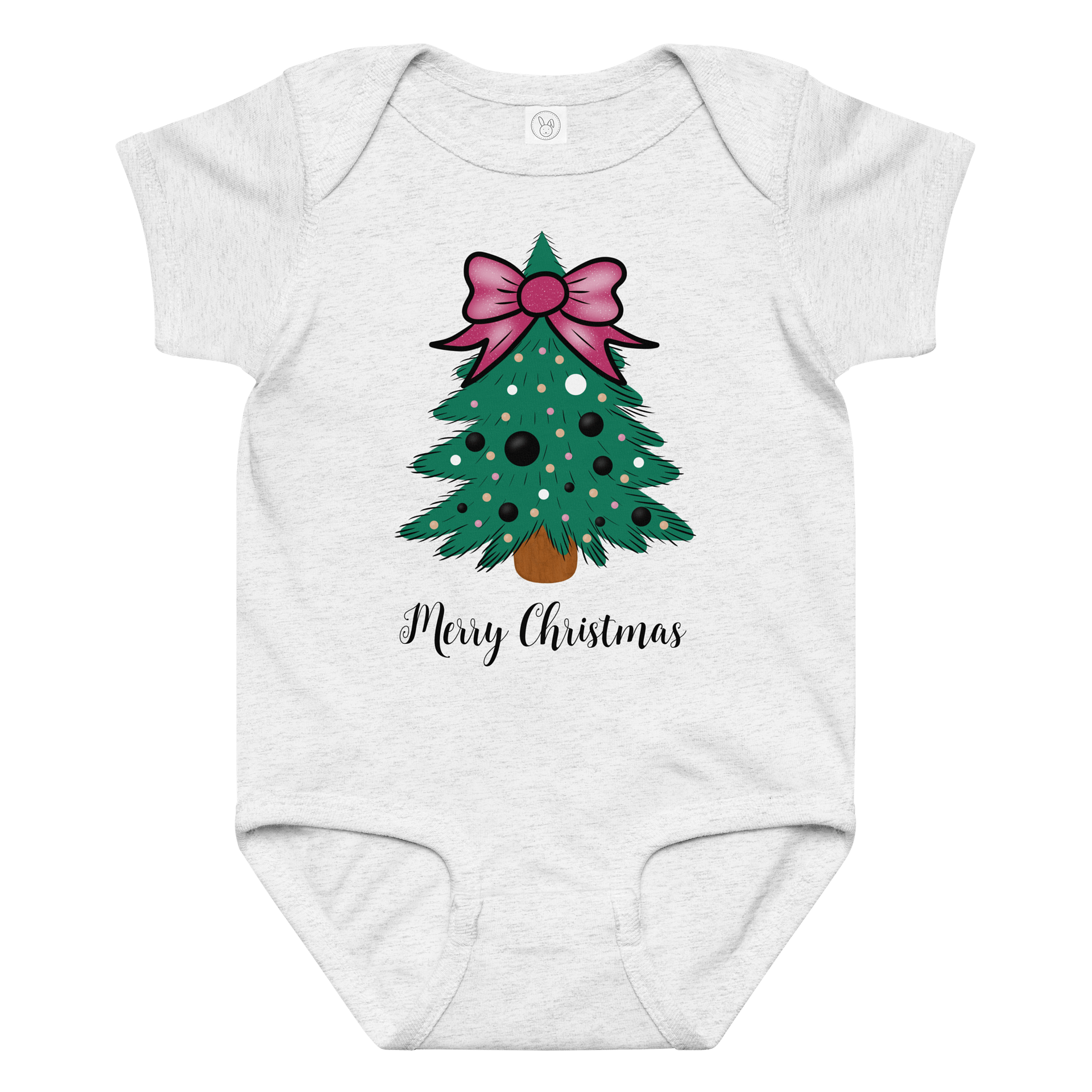 Stylish Christmas Tree Baby Bodysuit product image (3)