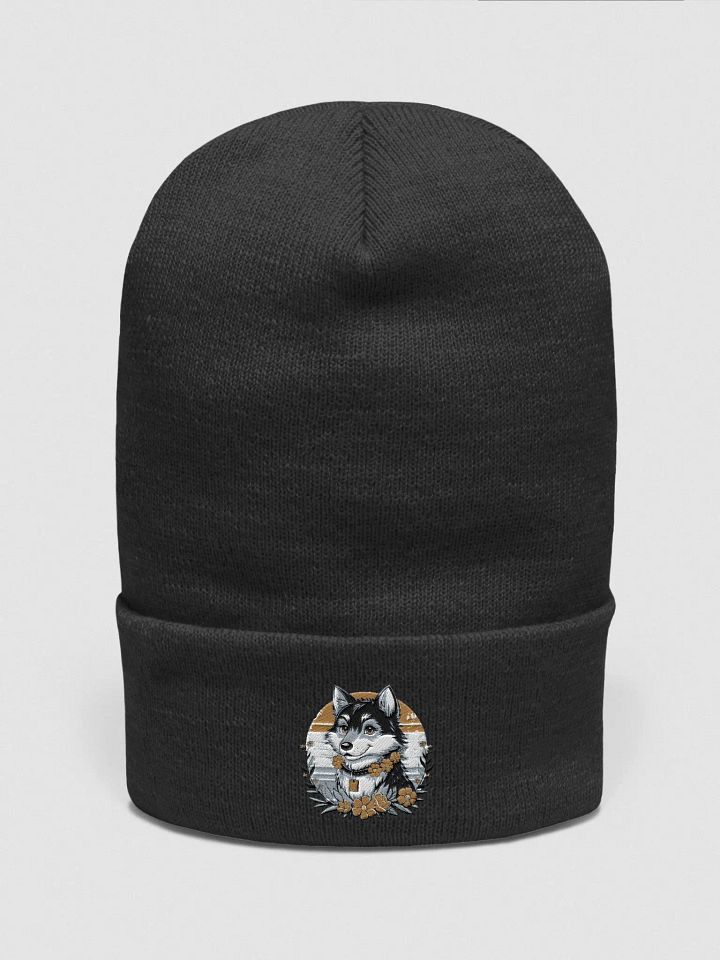 Floral Pup Cuffed Beanie product image (25)