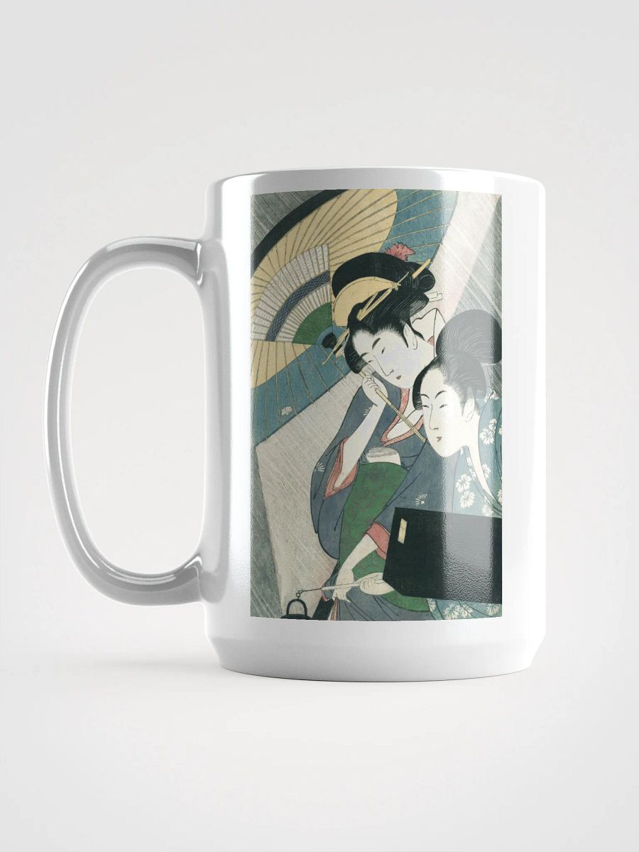 Two Japanese women with an umbrella Mug product image (6)
