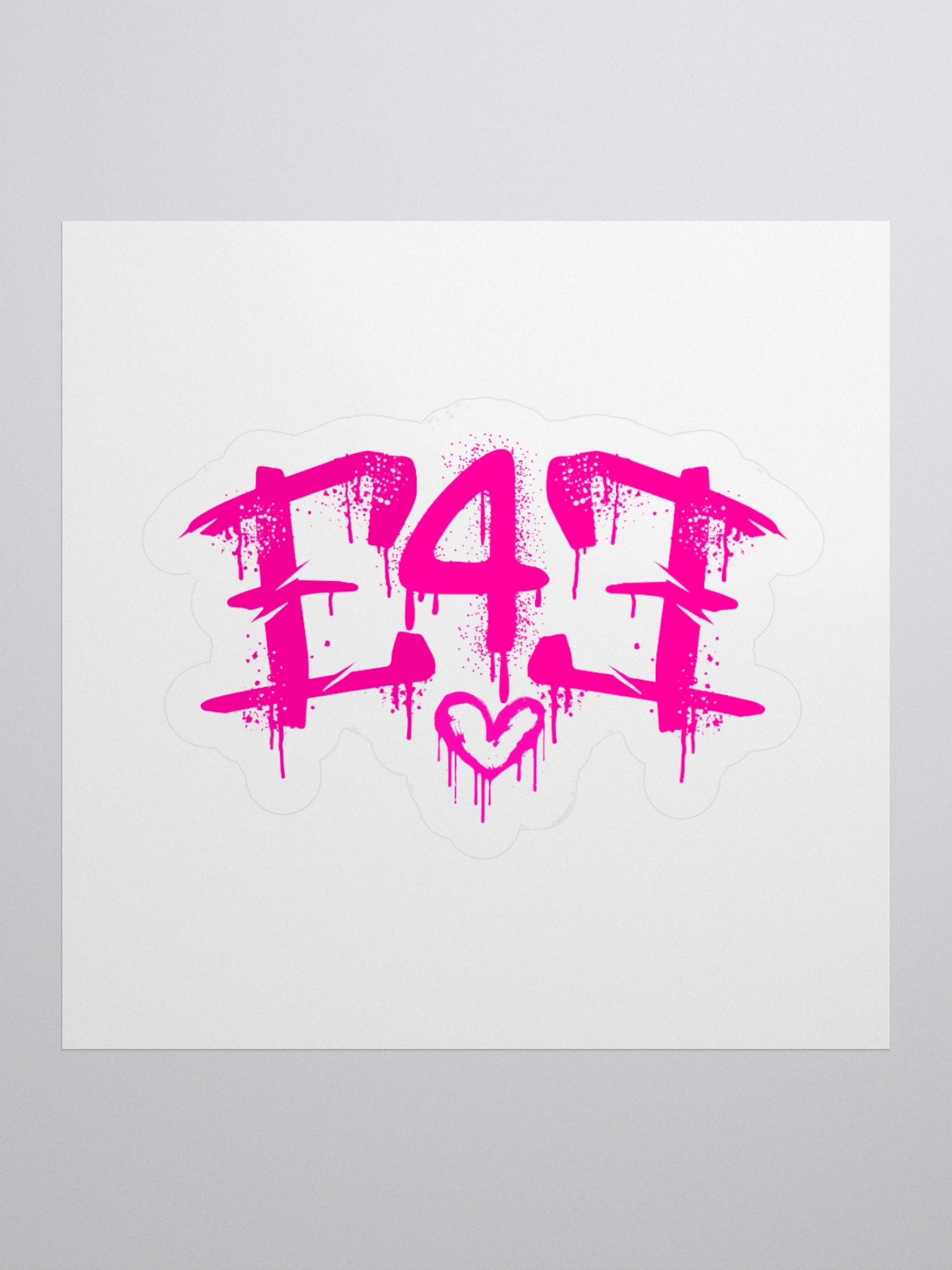 E4E Pink Kiss Cut Stickers product image (2)