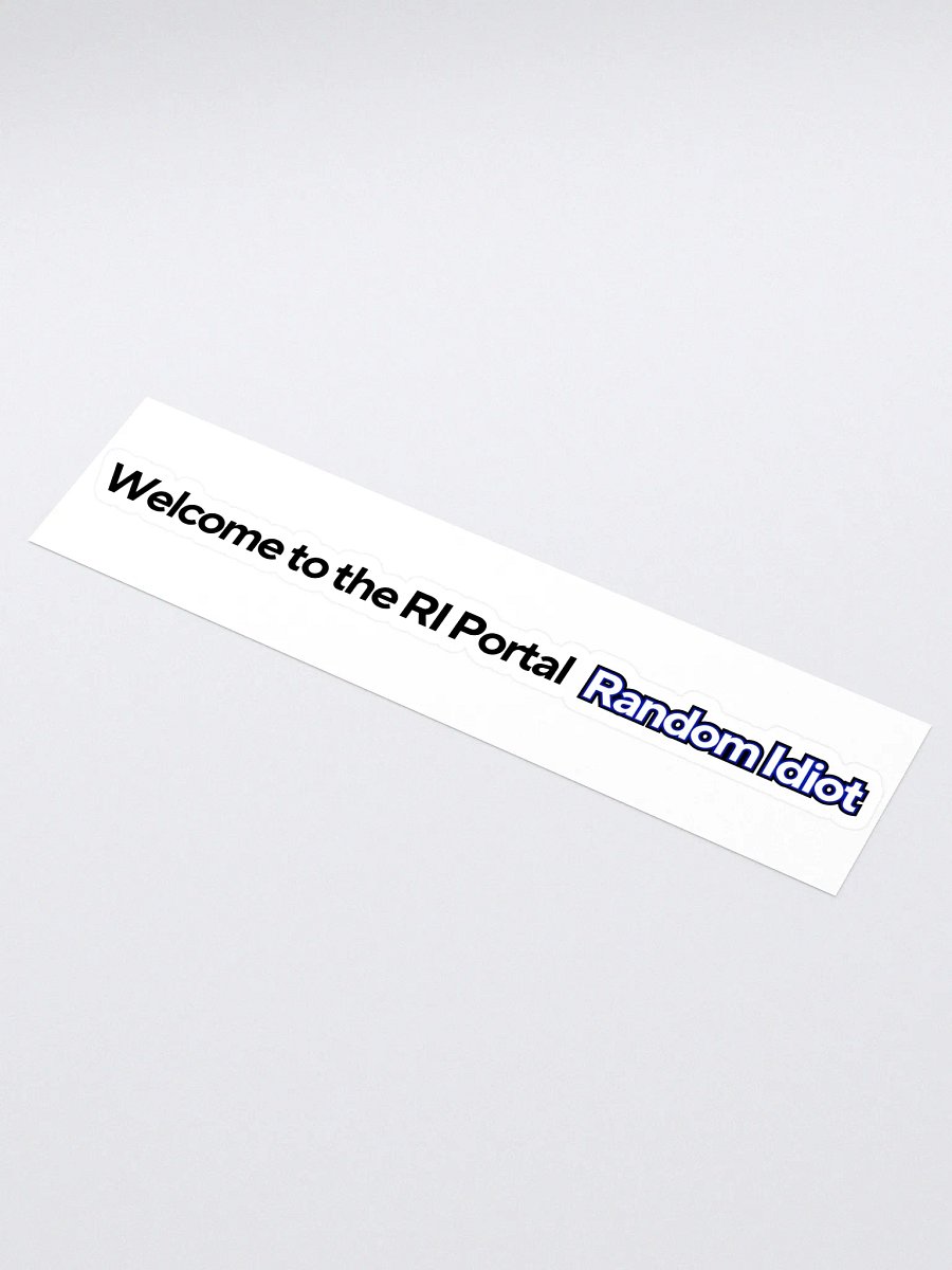 Random Idiot ENG Tagline Cut Stickers (Single) product image (1)
