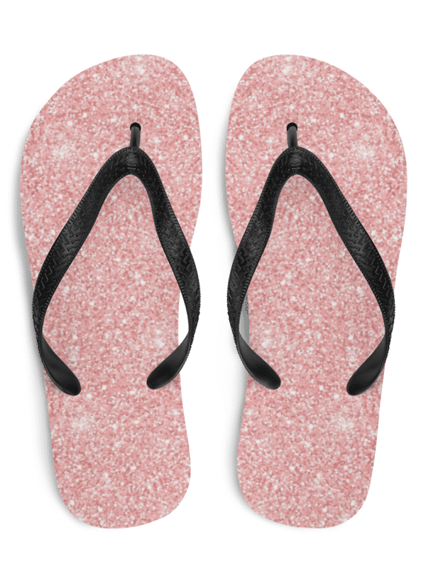 Pink Glitter Flip Flops product image (1)