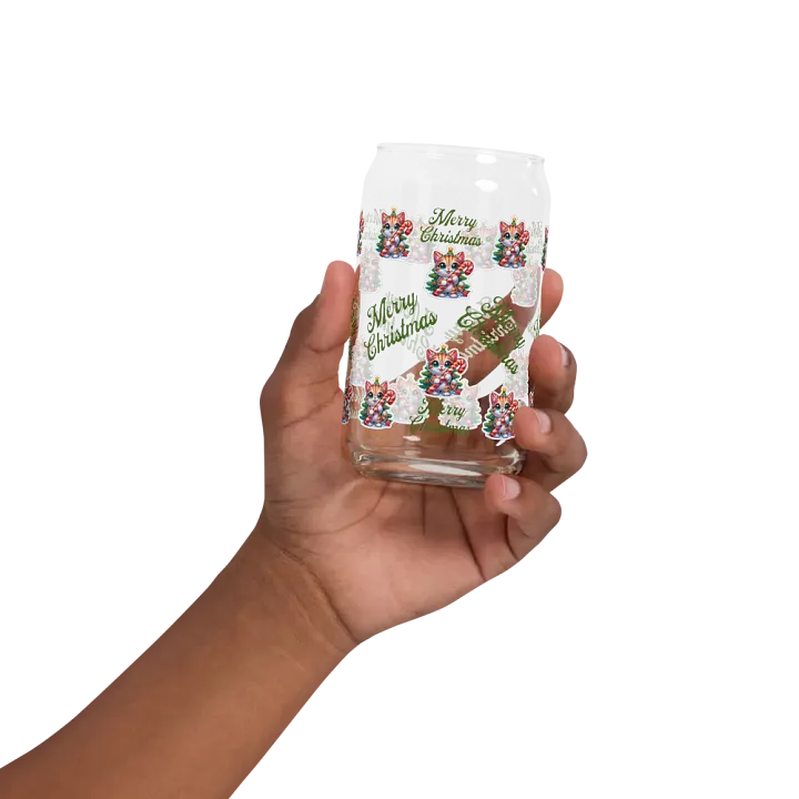 Cute Kittens With Candy Canes Christmas & Holidays Themed Glass product image (2)