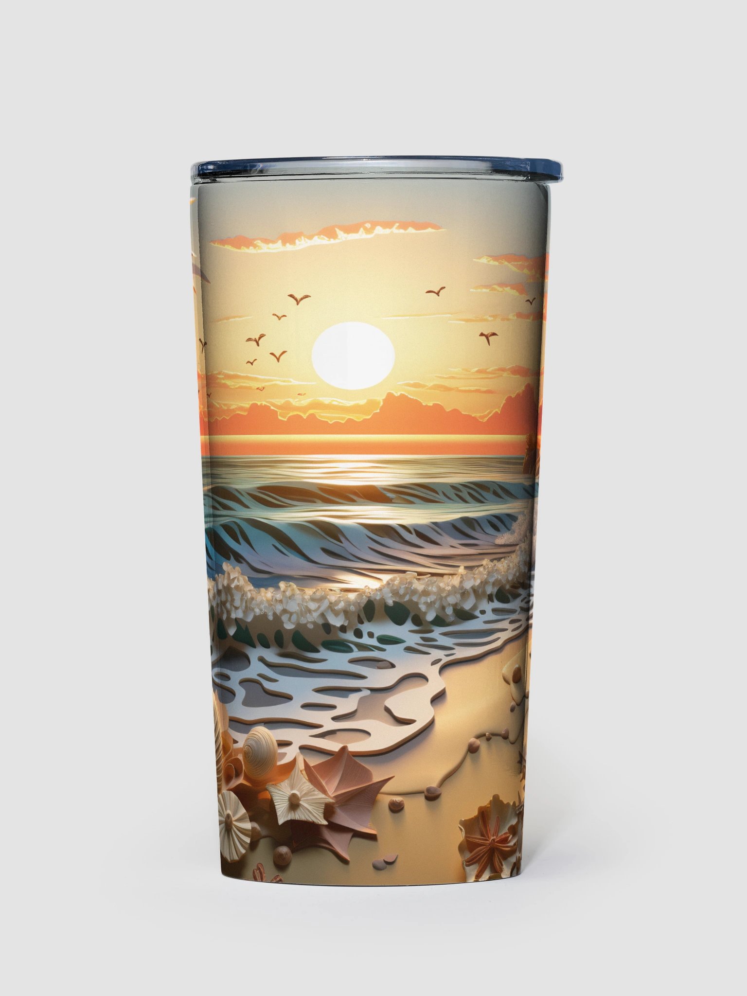 Sunset Serenity Stainless Steel Tumbler product image (1)