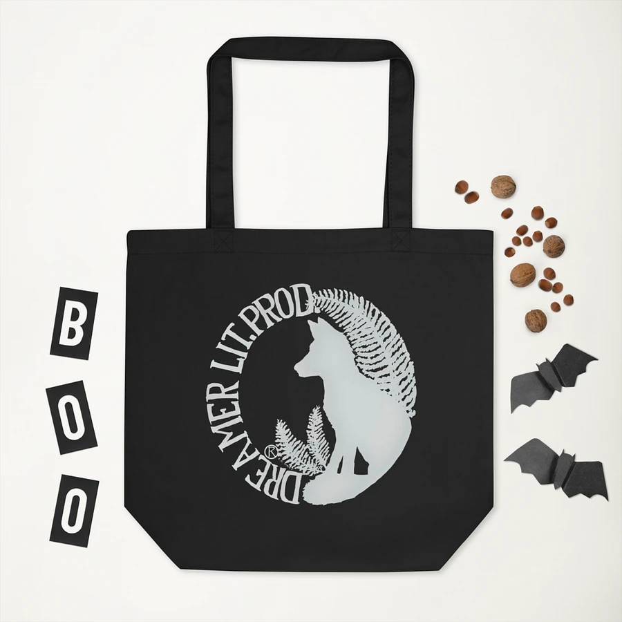 Dreamer Books Tote Bag (Black w/white logo) product image (3)
