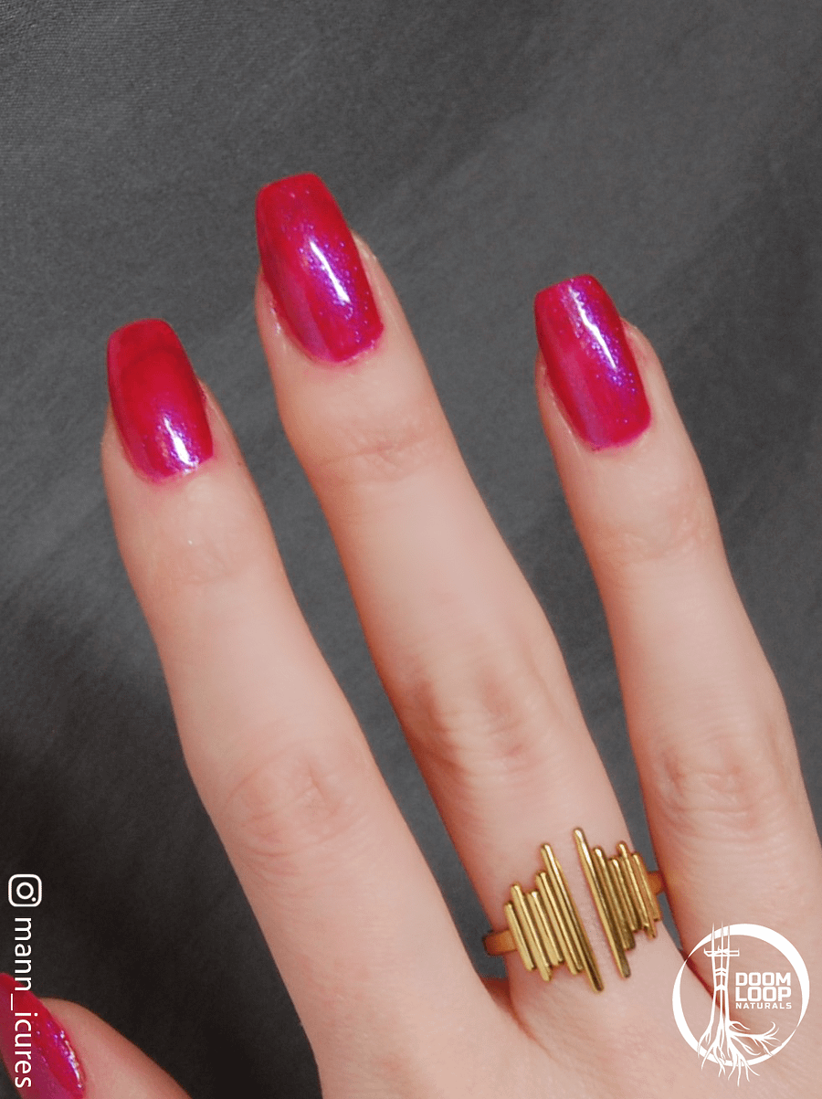 INFERNAL EQUINOX - Electric Fushia and Blue Shimmer Nail Polish product image (7)
