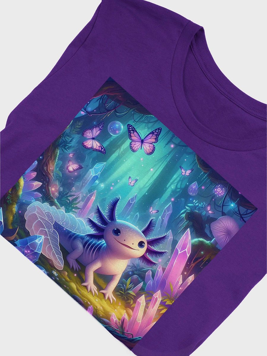 Cute Axolotl Shirt #2 - Crystals and Butterflies - Axolotl Lovers Colection product image (2)
