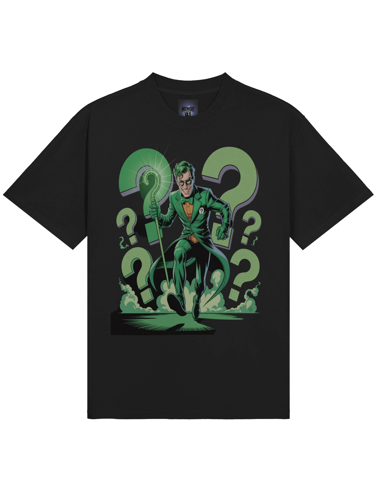 Riddler Query Vortex Oversized Faded T-Shirt product image (5)