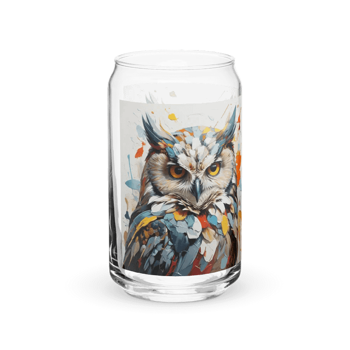 Aurora Glance Owl Glass Can Sipper product image (2)