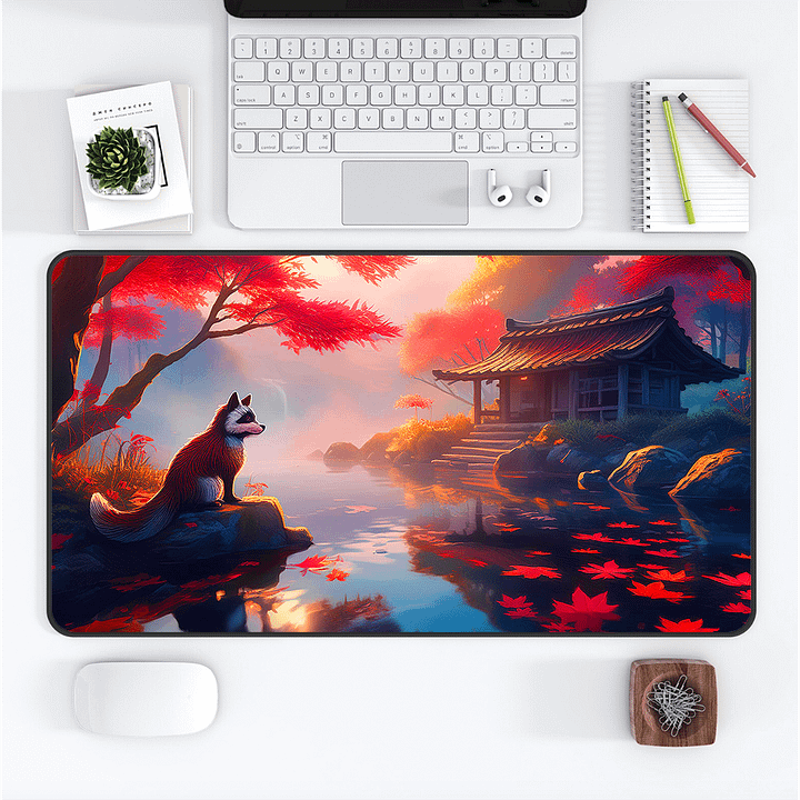 Tanuki Retreat Medium Desk Mat (12 x 22) product image (1)