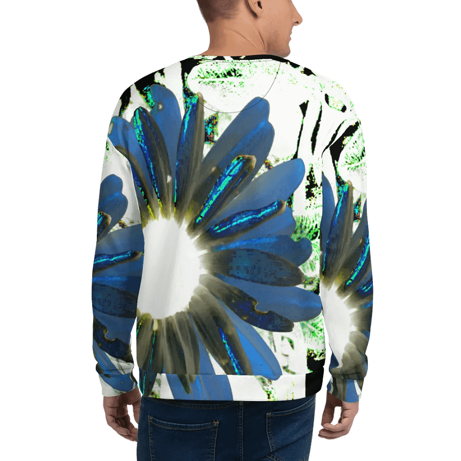Cool Abstract Daisy Flowers Unisex All Over Print Sweatshirt product image (8)