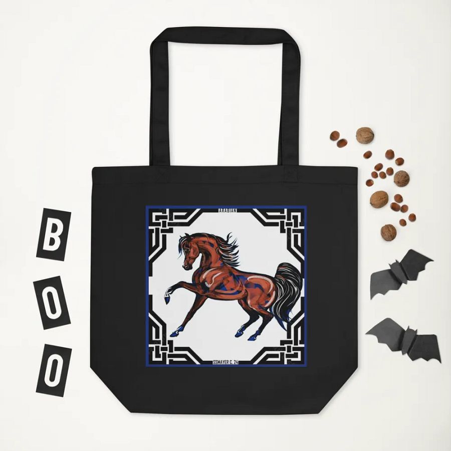 Prancing Bay Arabian Stallion Tote Bag product image (5)