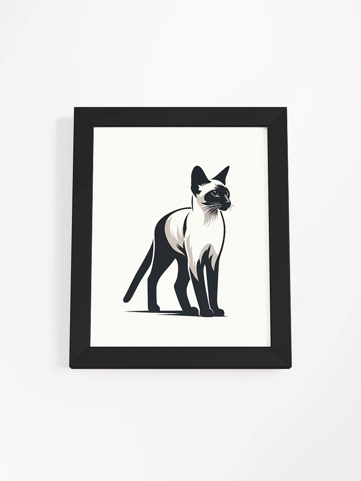 Framed High-Quality Matte Poster (in): Siamese product image (1)