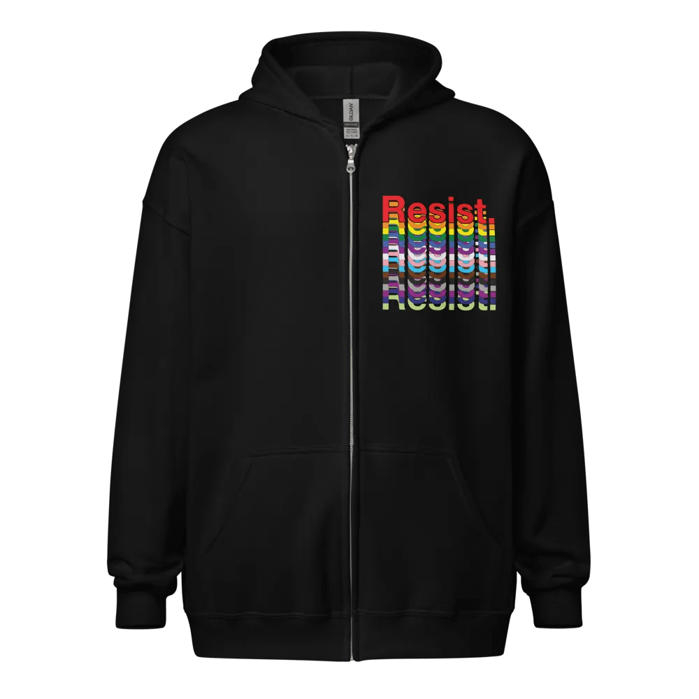 Resist - Rainbow Gildan Heavy Blend Zip Hoodie product image (1)