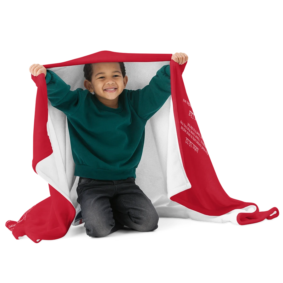 Armour Of God Red And White Prayer Blanket product image (15)