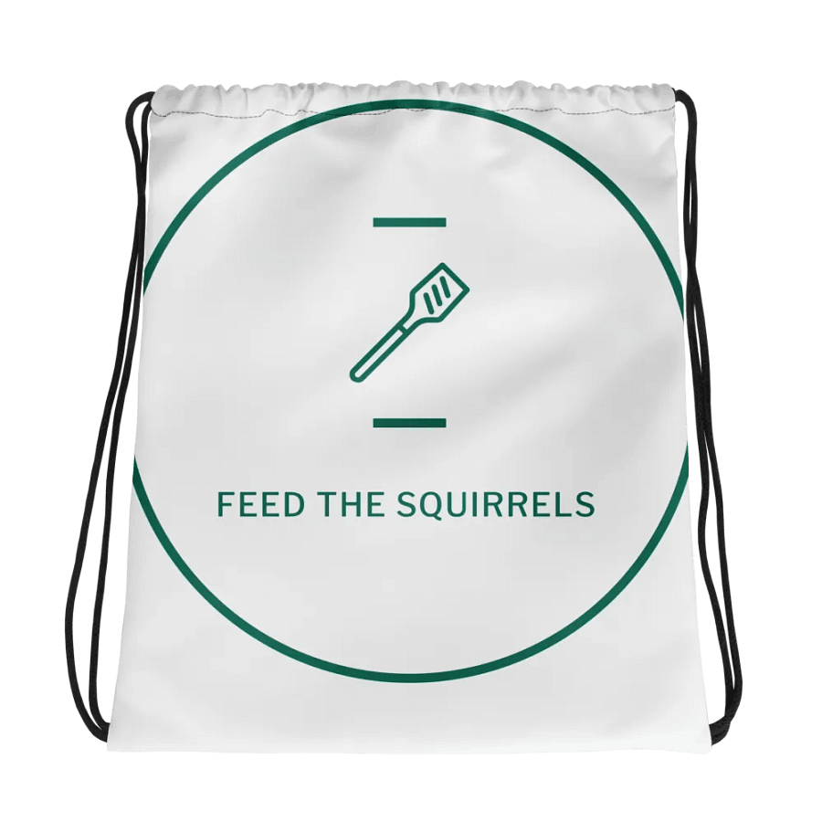 Feed the Squirrel$ All-Over Drawstring Bag product image (1)