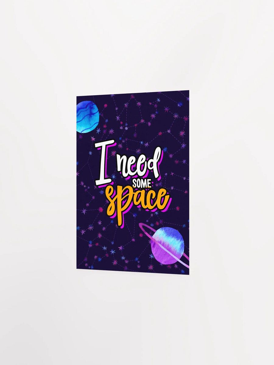 I need some space [neon/synthwave/vaporwave/watercolor] — aesthetic watercolor poster, neon space poster, retrowave poster, motivation quotes product image (7)