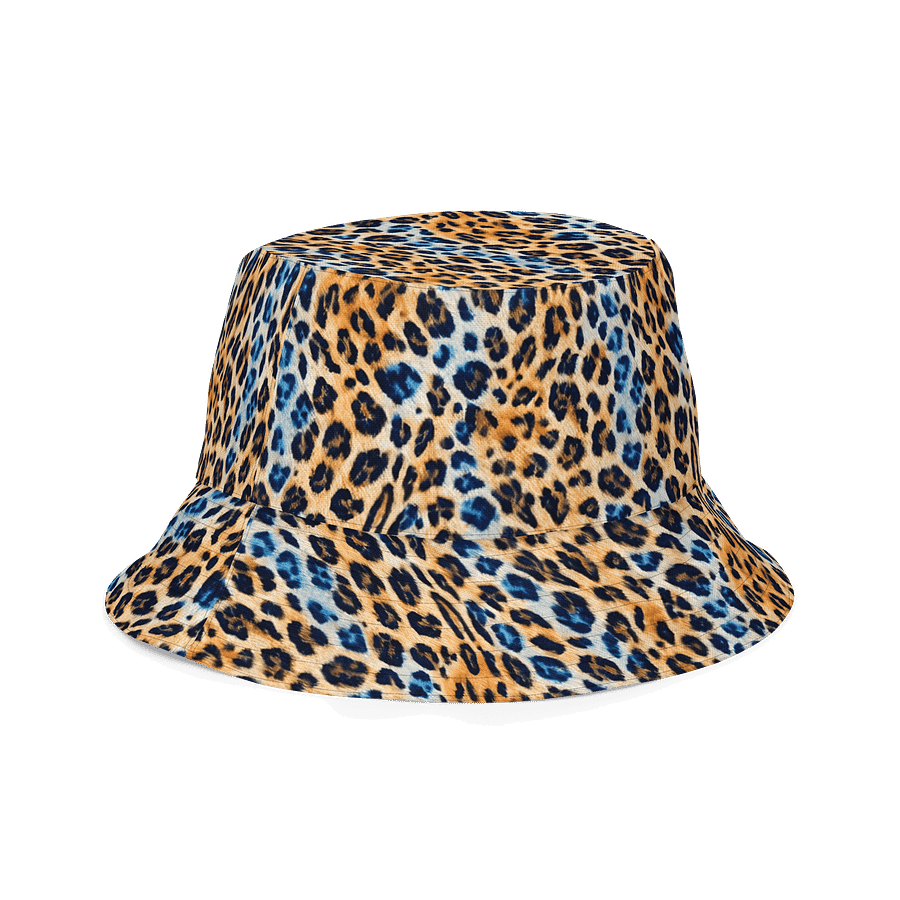 Blue Brown Leopard Hat product image (5)