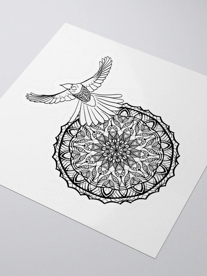 Mandala Bird Kiss Cut Stickers product image (1)