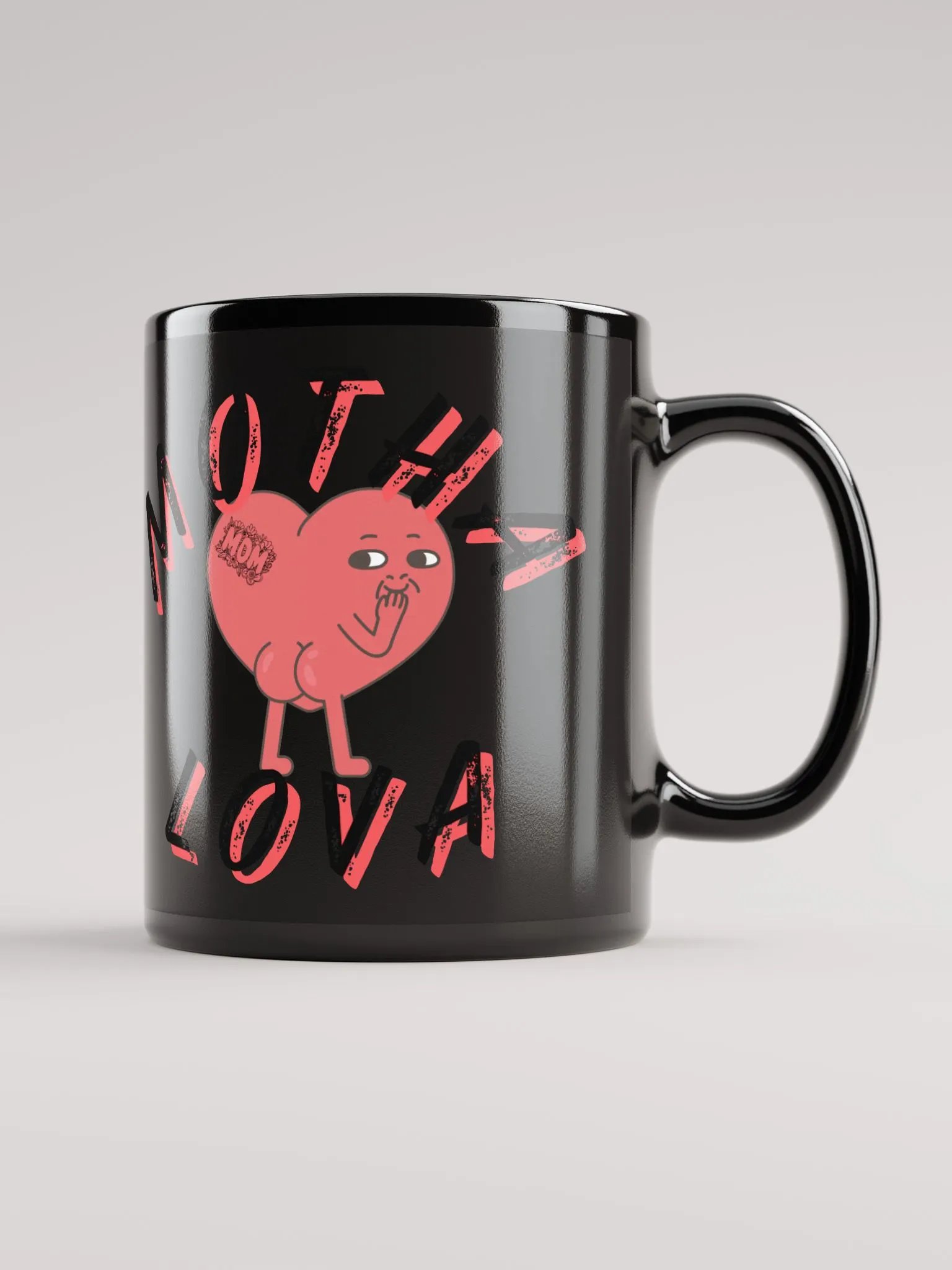 MOTHA LOVA MUG gloss black product image (1)