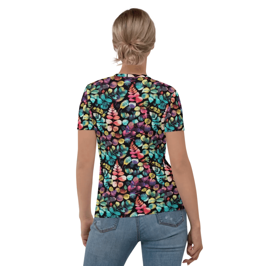 Fern Leaf Pattern All Over Print T-shirt product image (6)