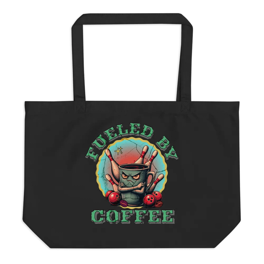 Fueled by Coffee Bowling Tote Bag product image (1)