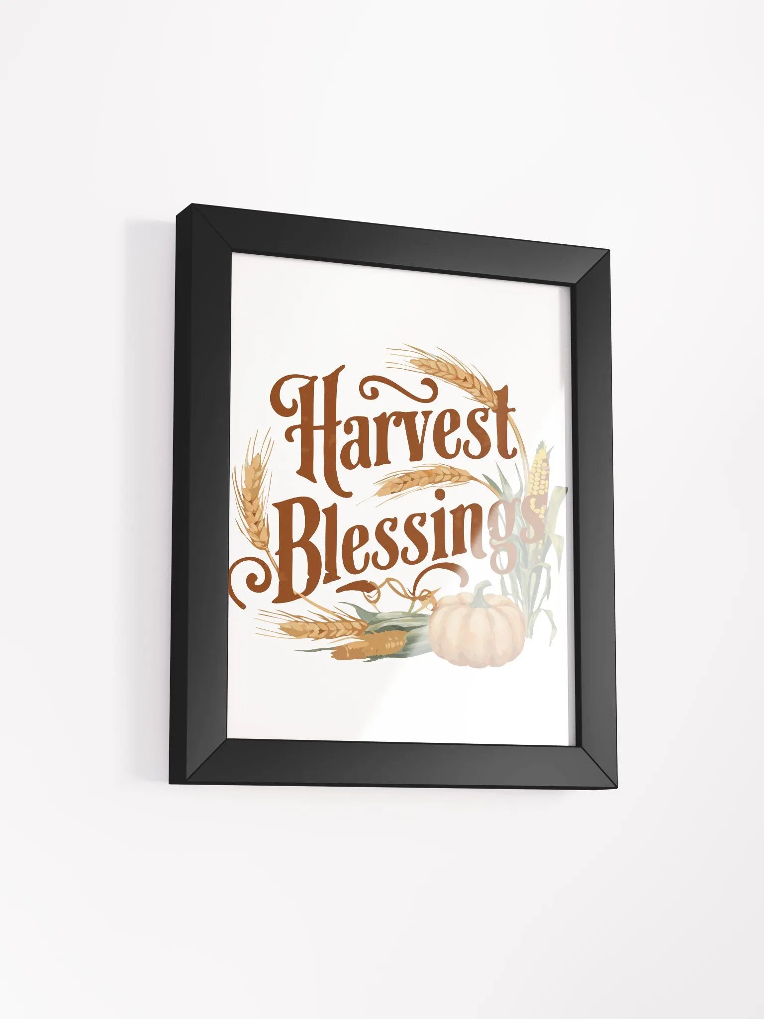 Autumn Harvest Blessings Framed Poster – Perfect Fall Home Decor product image (39)