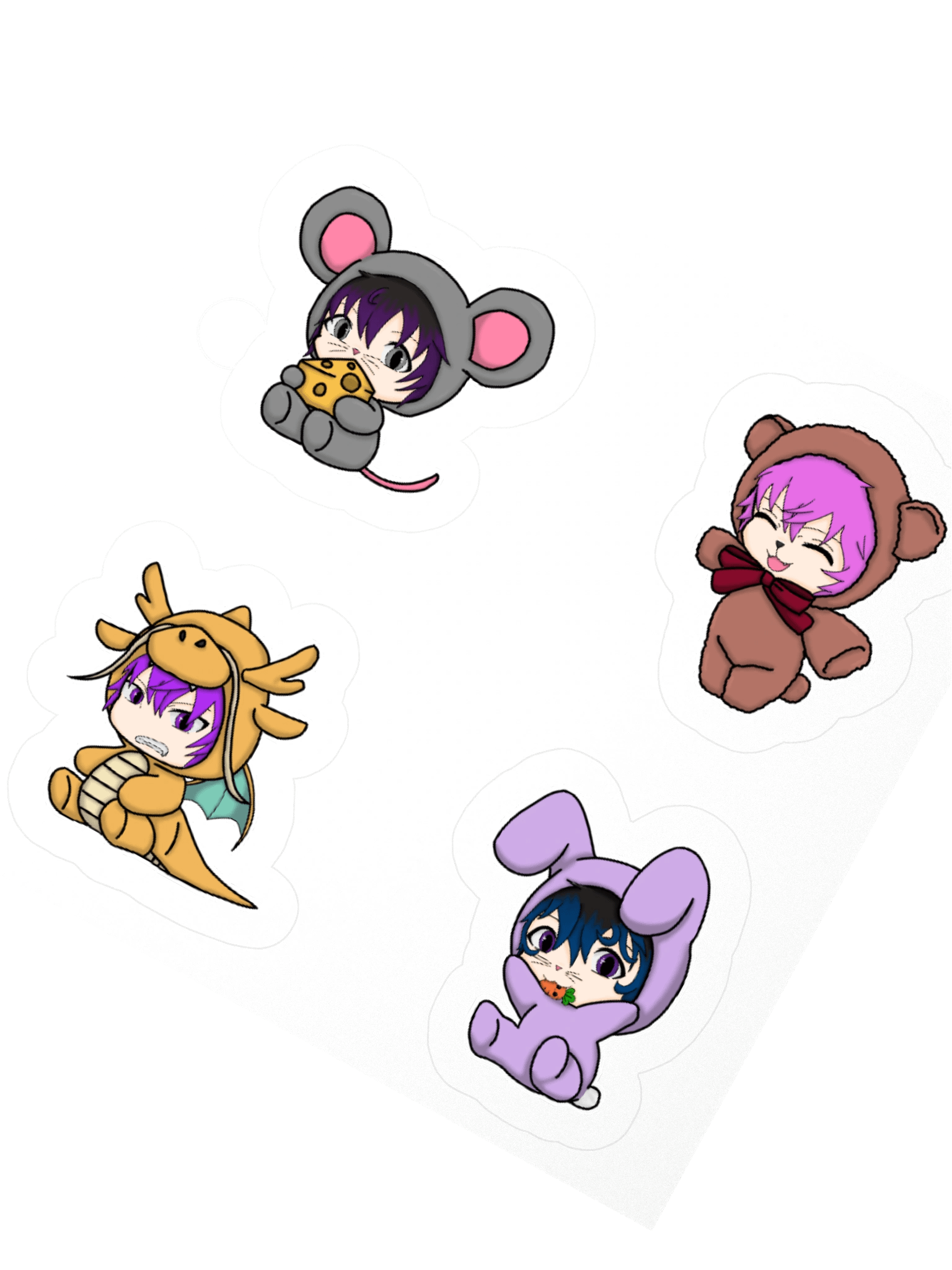 Famo Animal Onesie Stickers product image (6)