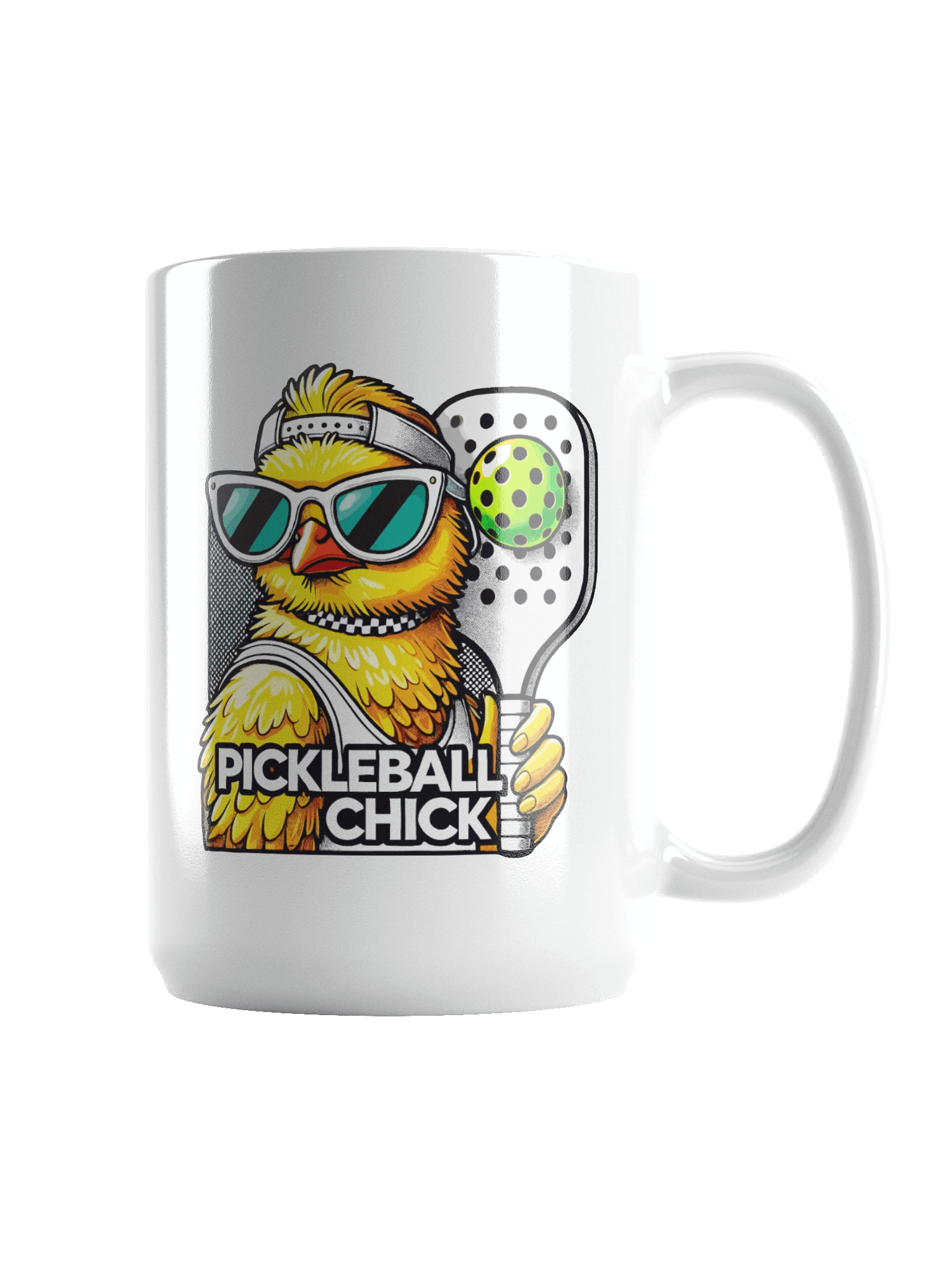 PICKLEBALL CHICK White Glossy Mug product image (2)