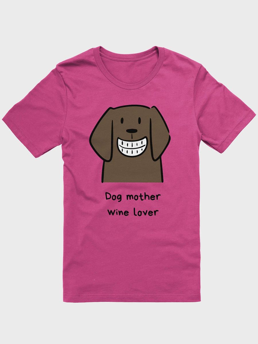 Dog Mother wine lover Cartoon T-Shirt product image (3)