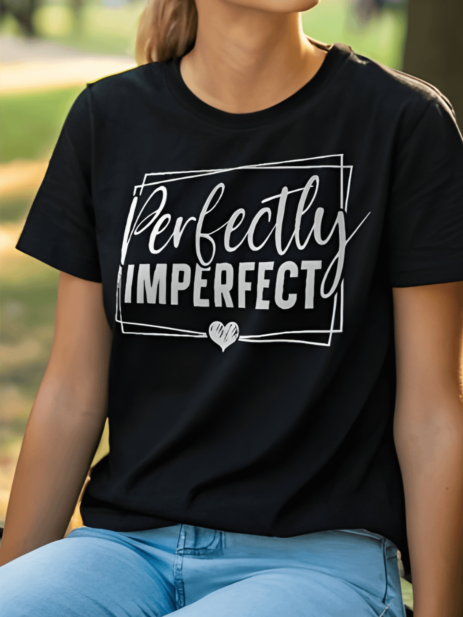 Perfectly Imperfect - Women's Black T-Shirt product image (1)