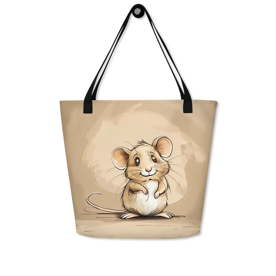 Tote Bag: Cute Little Mouse Nature Animal Lover Artistic Style Design product image (7)