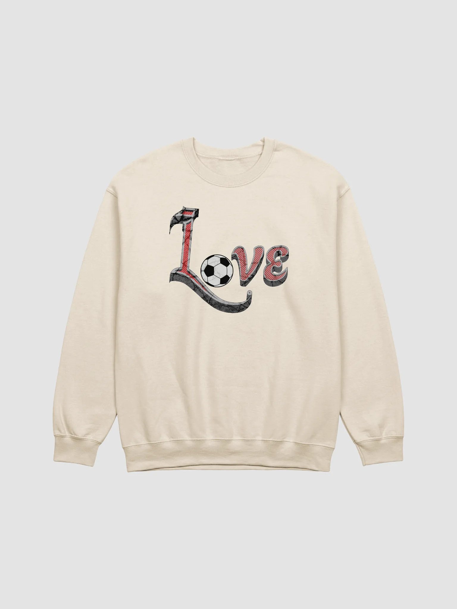 Love Soccer Distressed Crewneck product image (13)
