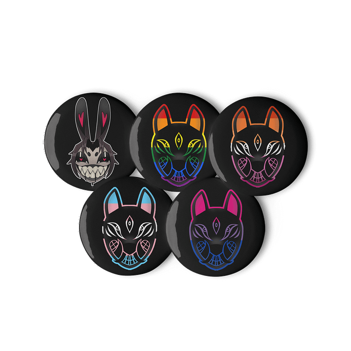 Lou - Kitsune - queer - buttons product image (3)