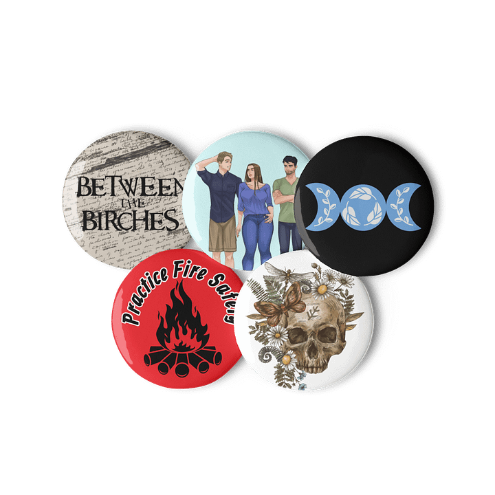 Between the Birches Trilogy Buttons // Third Edition Version // Set of 5 product image (3)