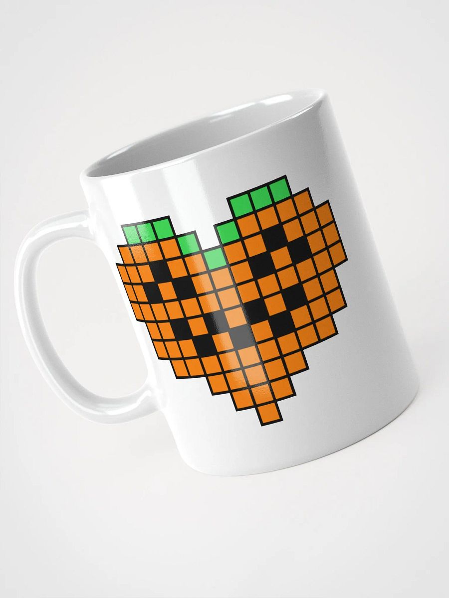 Pumpkin Heart White Glossy Mug product image (4)