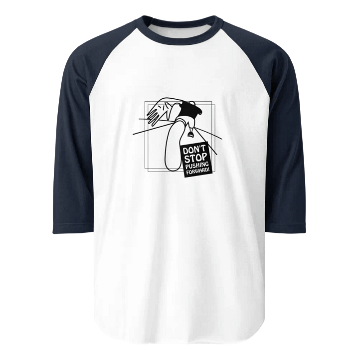 American Style College Raglan Tee - White/Navy product image (1)