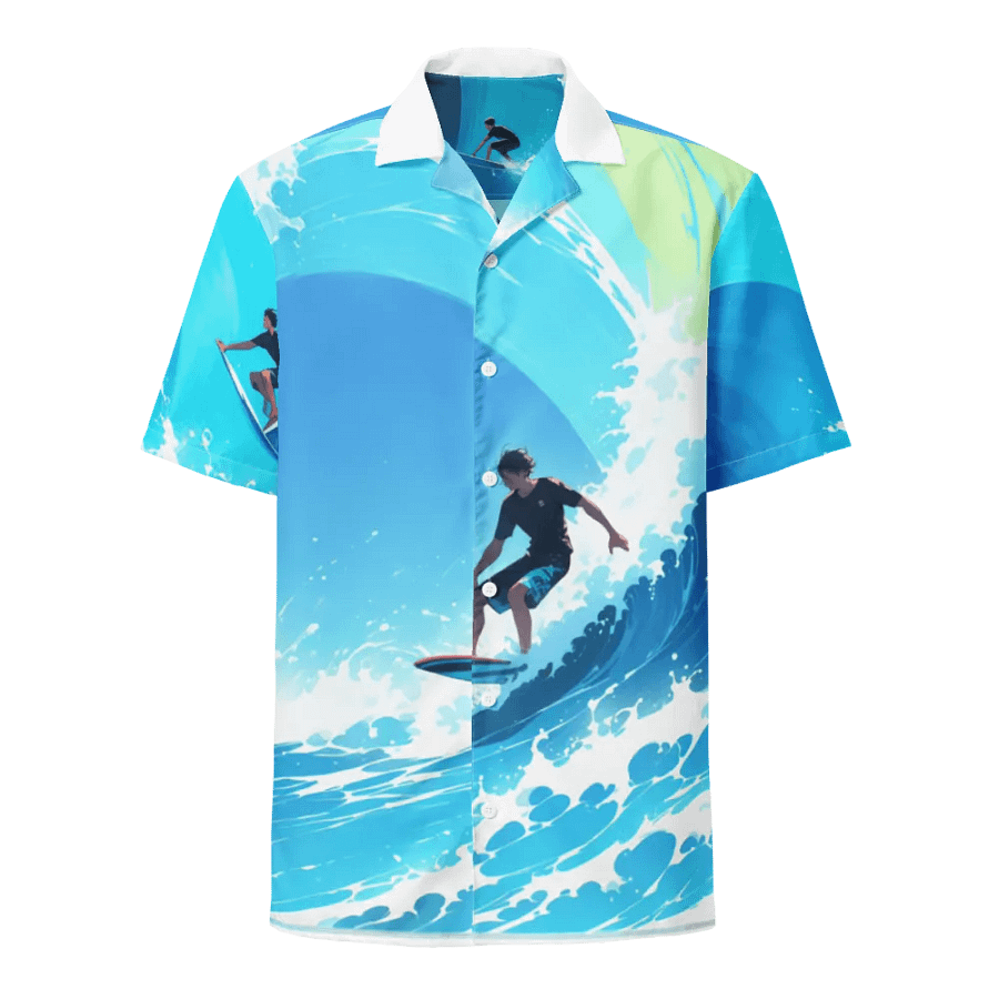 Surfer Hawaiian Shirt – Lightweight Summer Style product image (7)