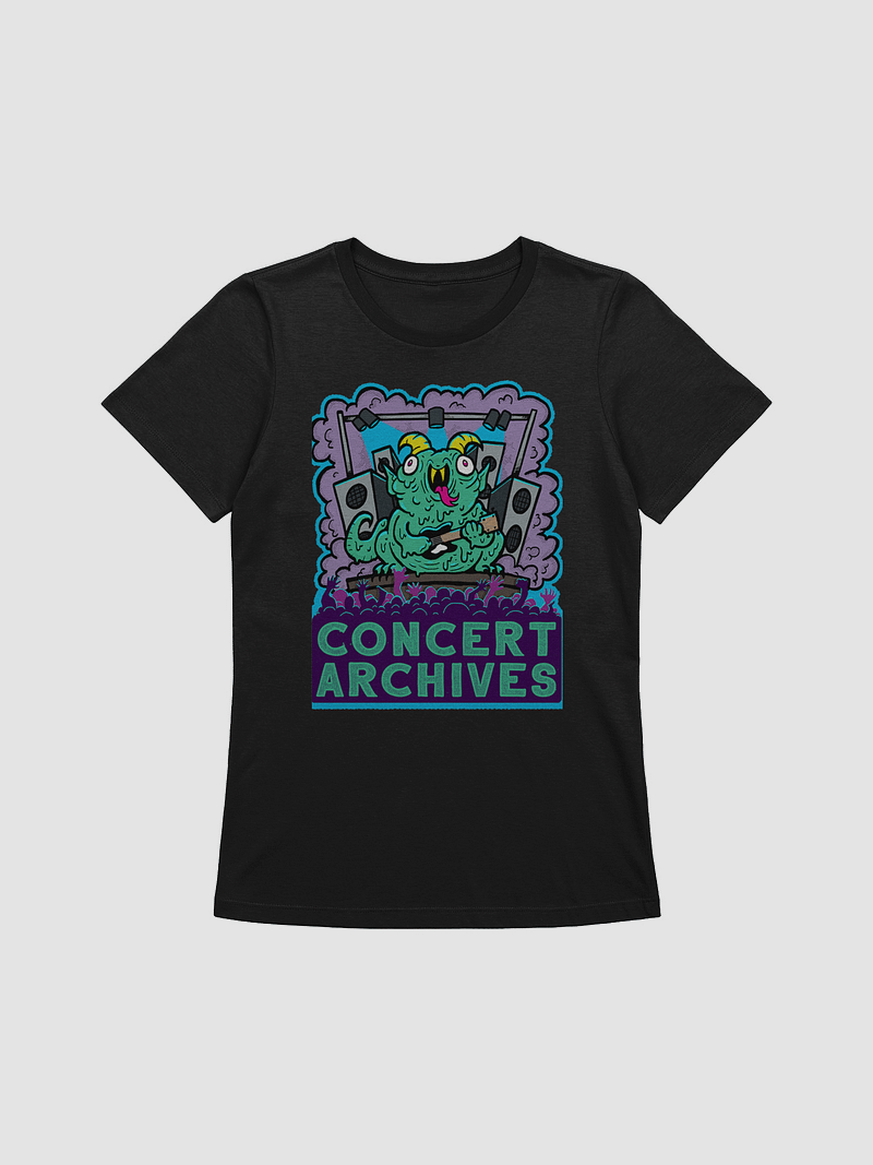 Archie The Concert Monster Fitted Women's T-Shirt (Logo on Back)