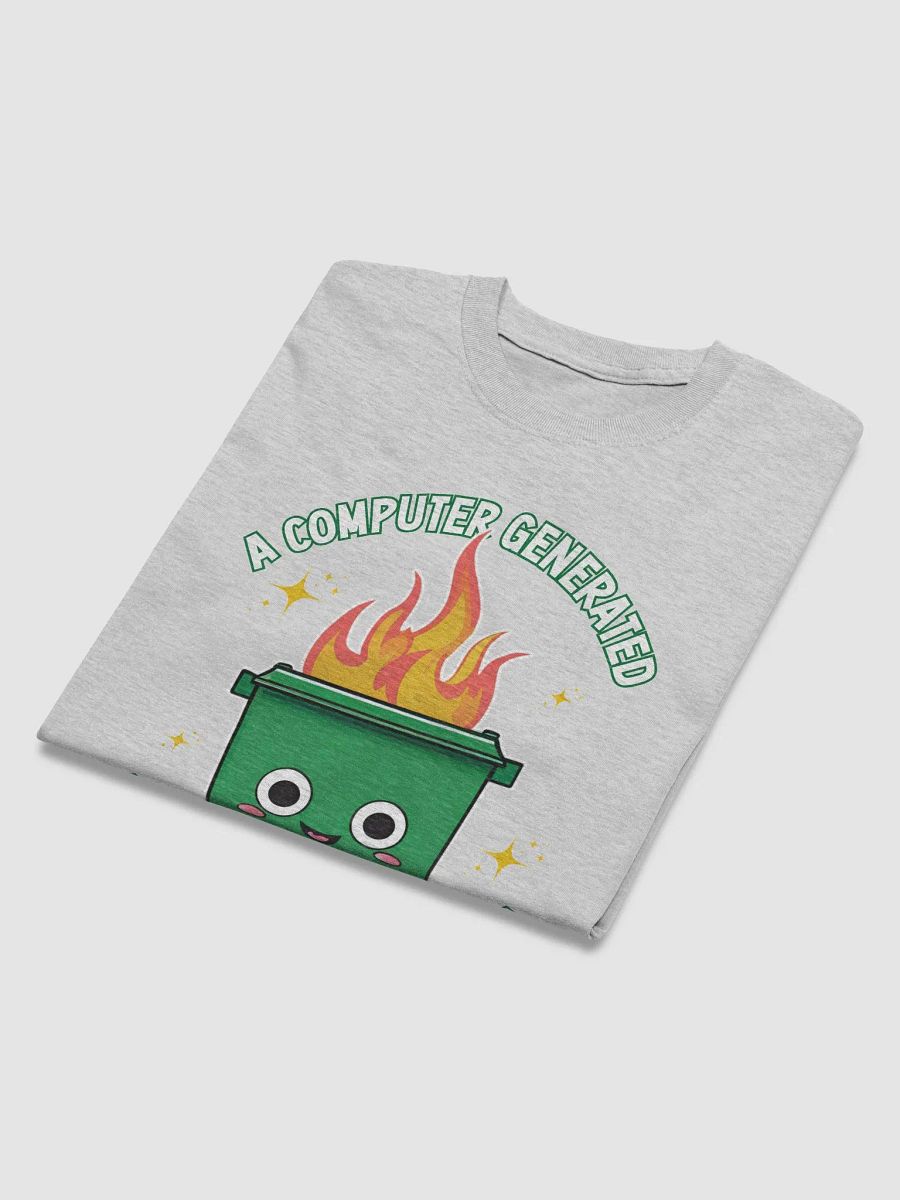 Dumpster Fire - A Computer Generated Portrait of My Life Cotton T-shirt product image (34)